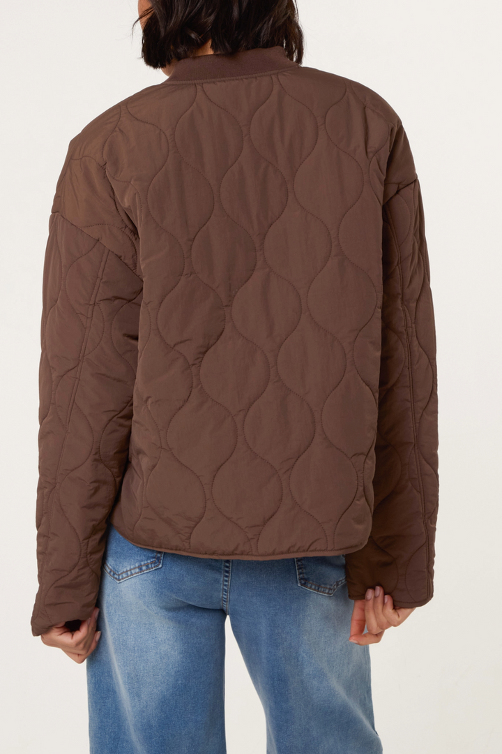 Connie Chocolate Quilted Jacket