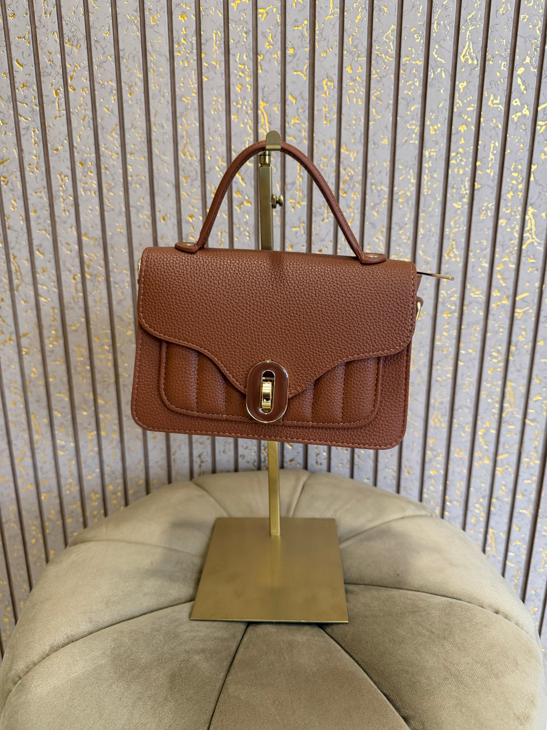 Celine Quilted Handbag With Detachable Long Strap