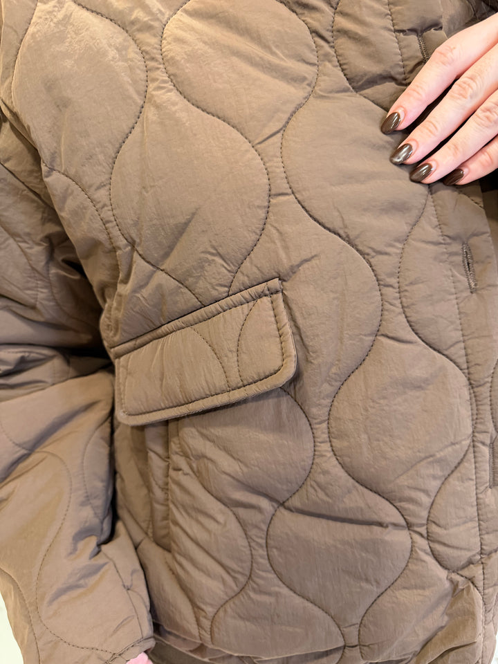 Connie Chocolate Quilted Jacket