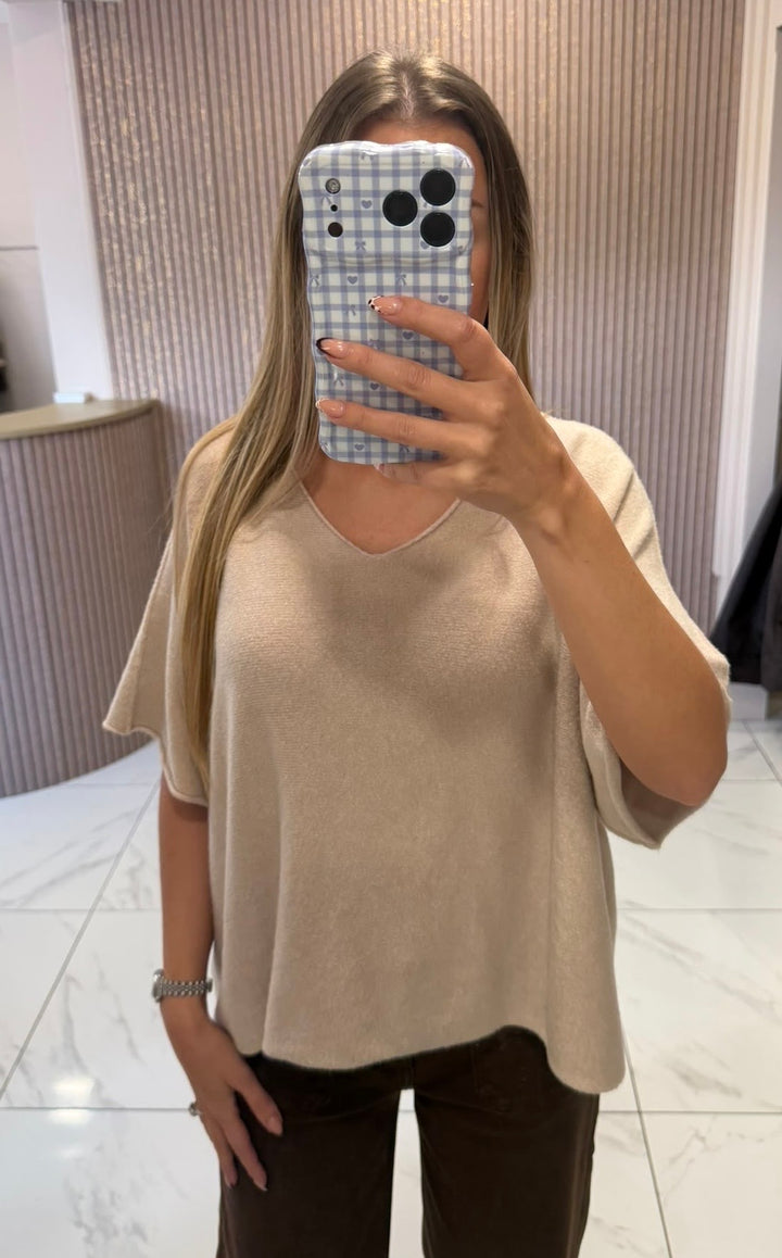 Heidi Cream Fine Knit Jumper/Top