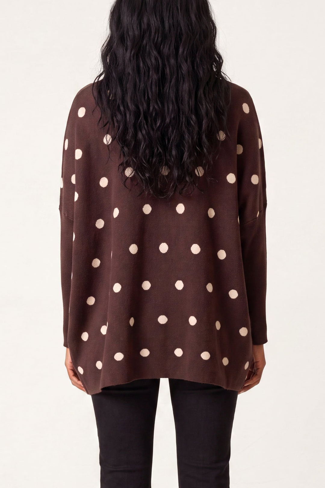 Esme Chocolate Polka Dot Jumper