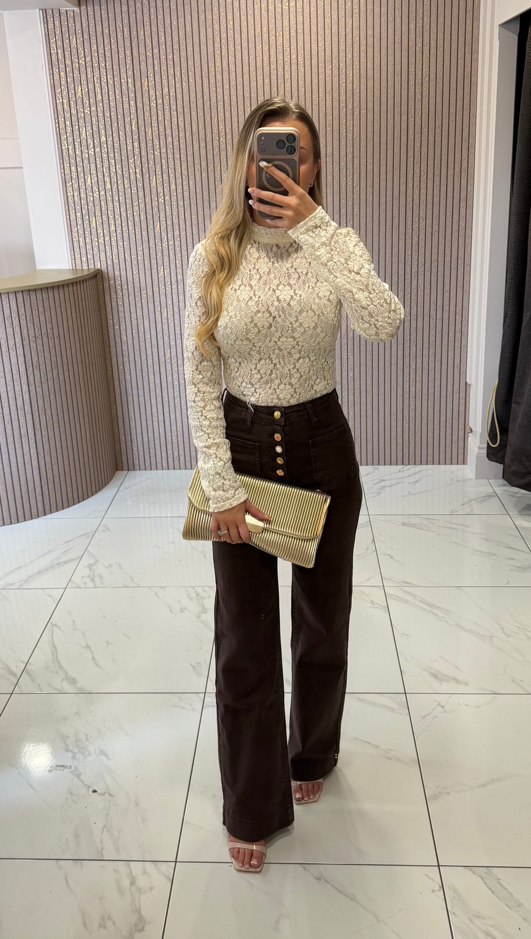 Elle Bow Back Cream Lace Bodysuit