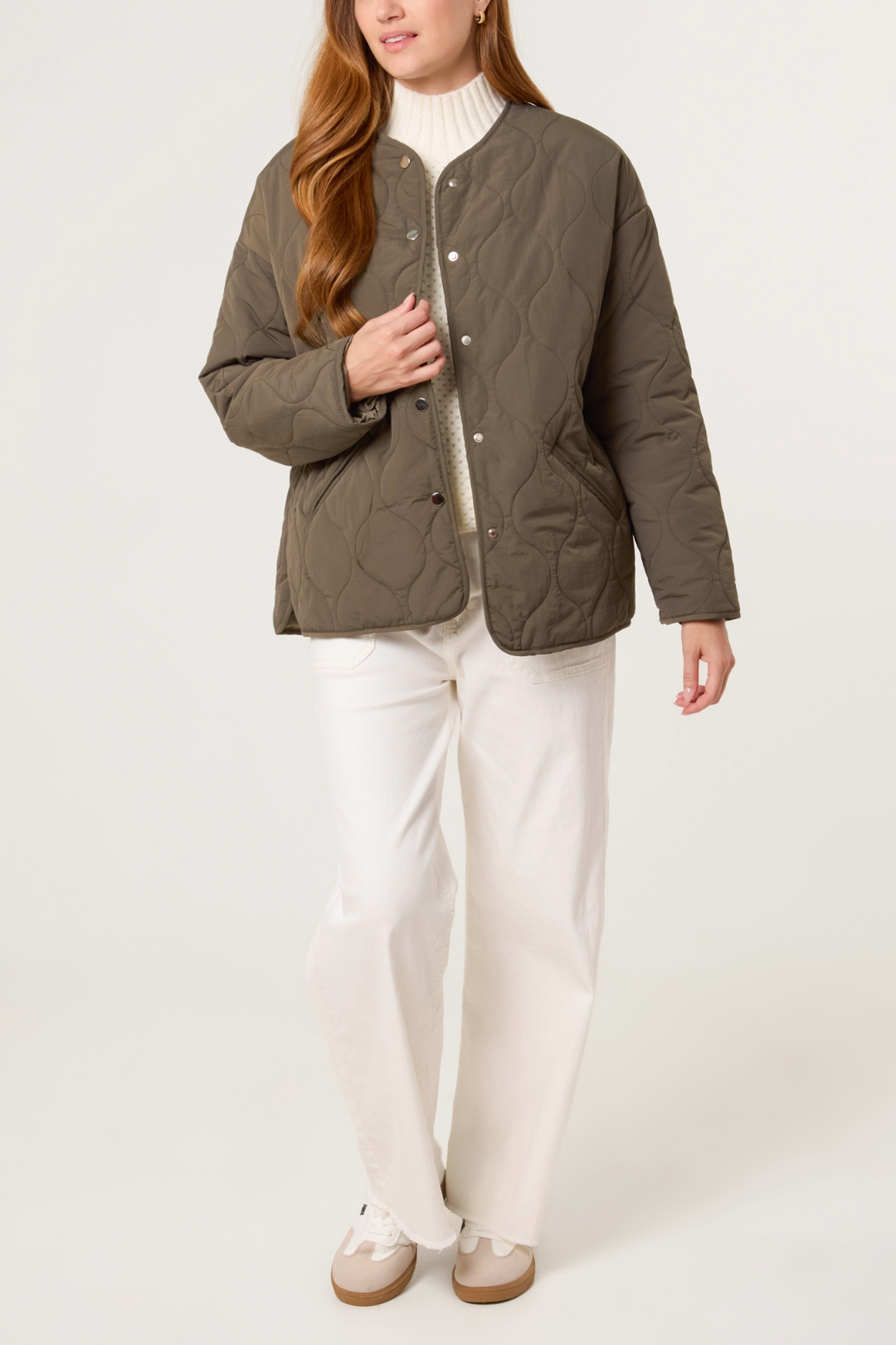 Casandra Khaki Padded Jacket