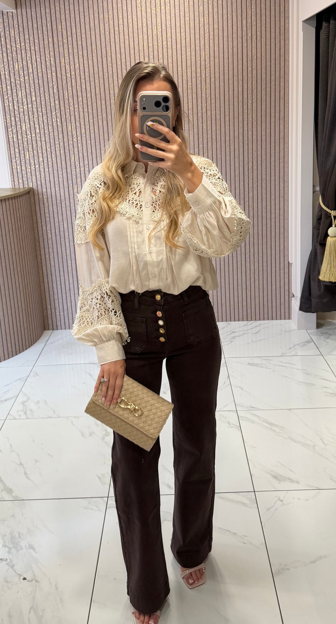 Talia Cream Intricate Crochet Lace