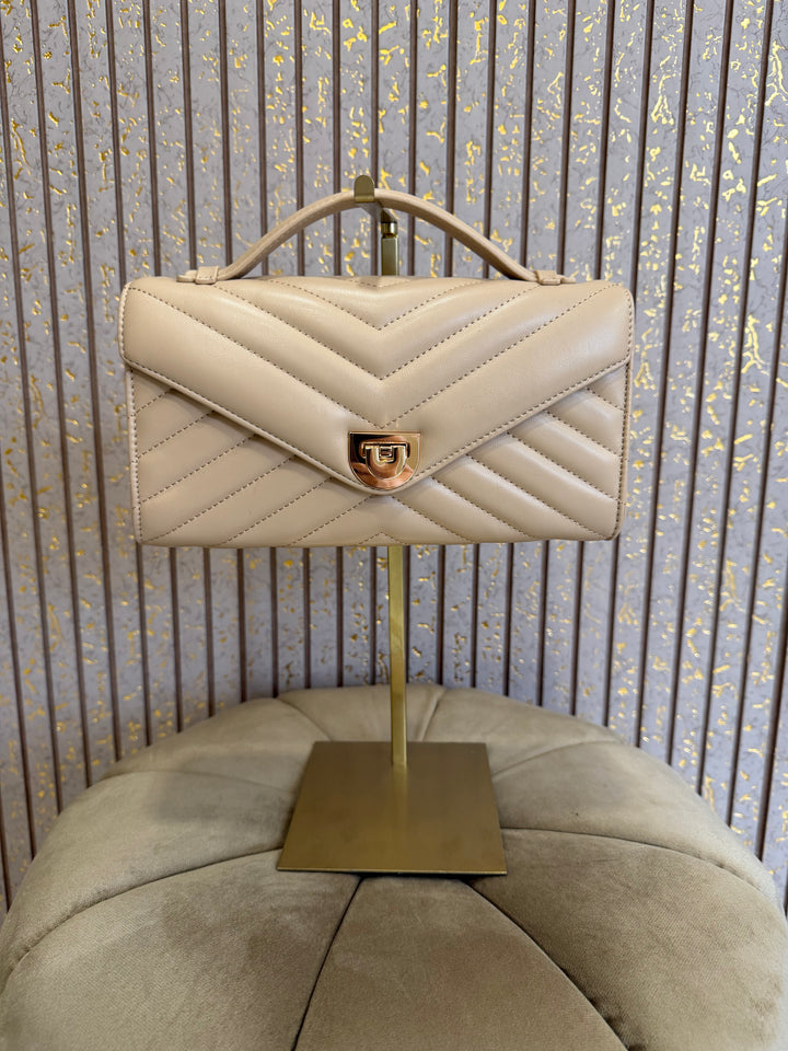 Elise Quilted Handbag With Detachable Long Strap