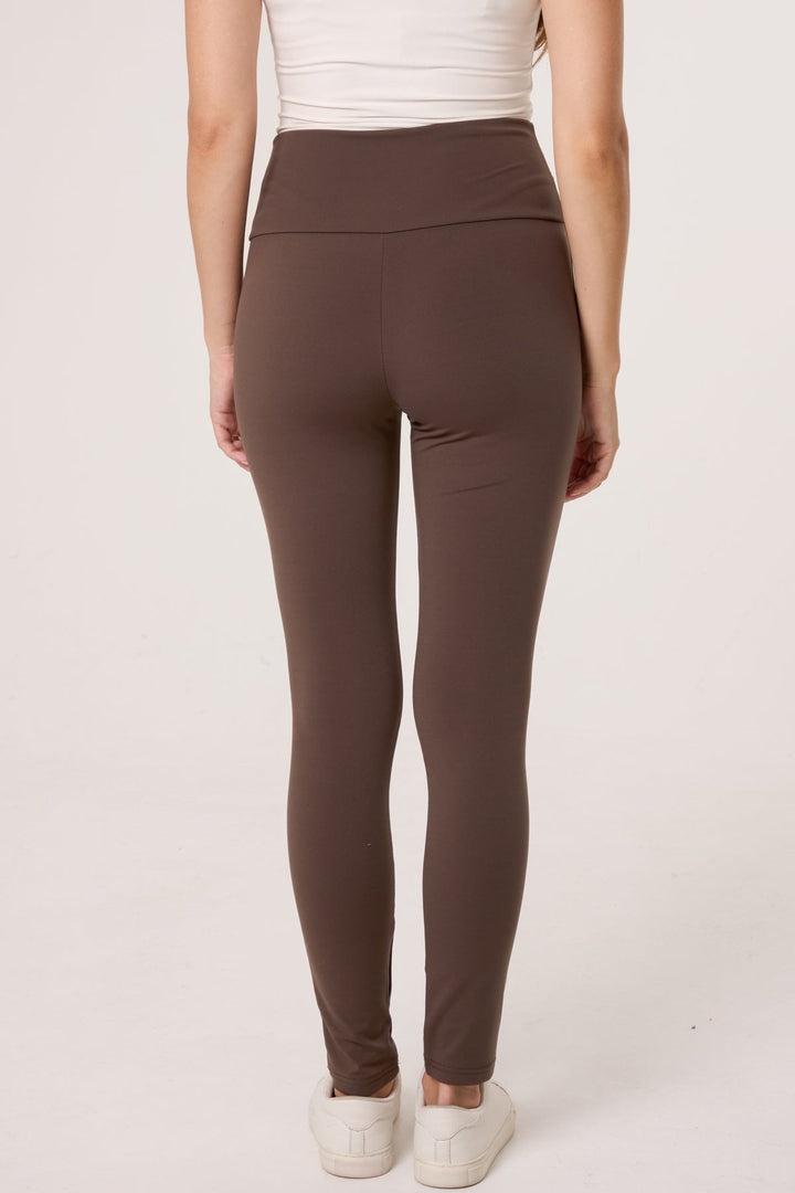 Indy Chocolate Fleece Lined Leggings