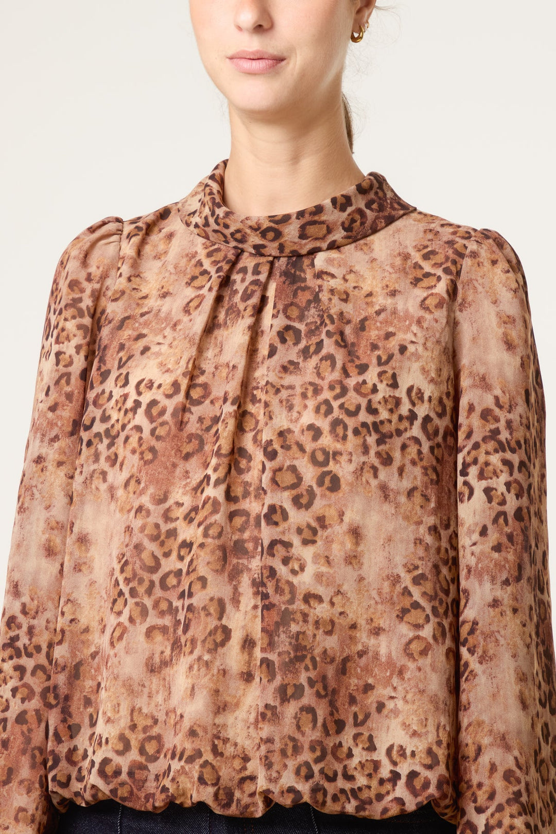 Laura Leopard Print Blouse