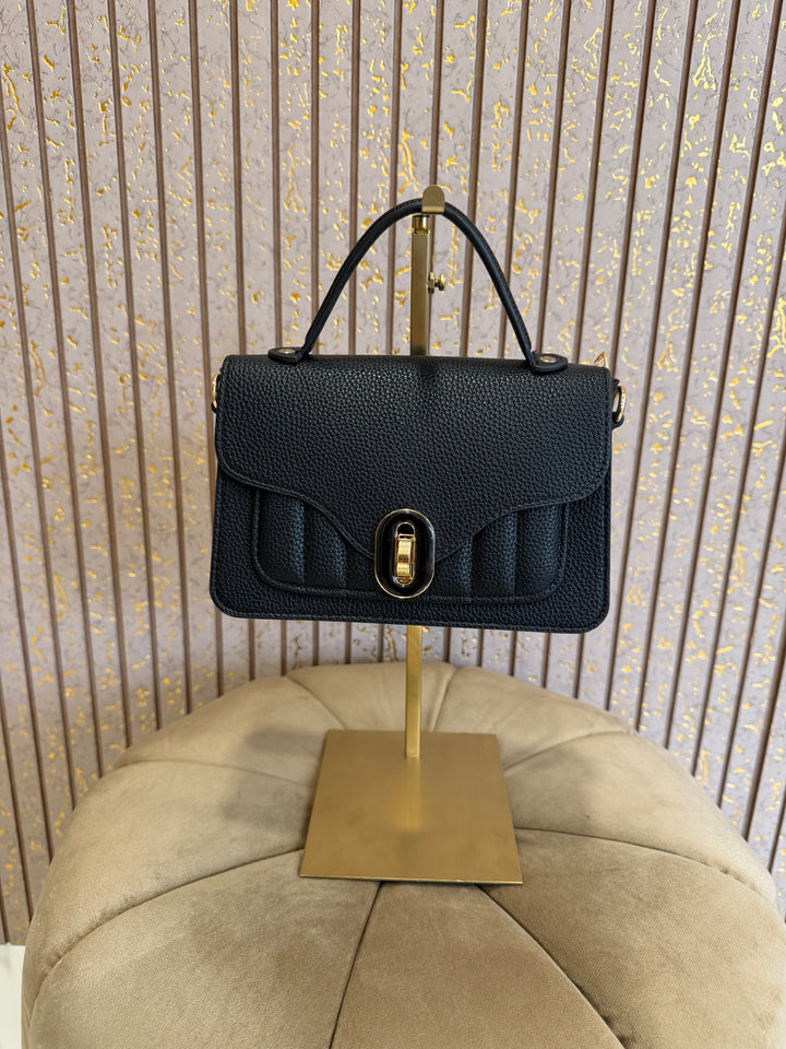 Celine Quilted Handbag With Detachable Long Strap