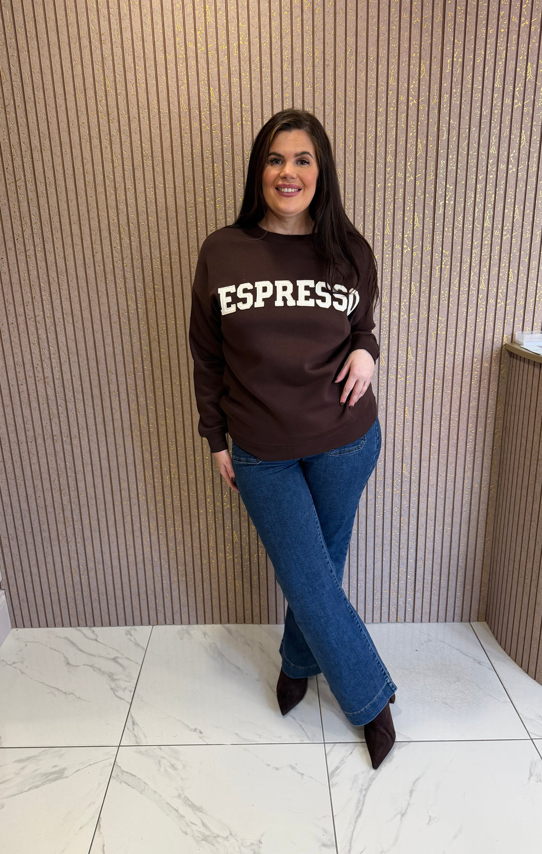 Espresso Chocolate &amp; Cream Sweater