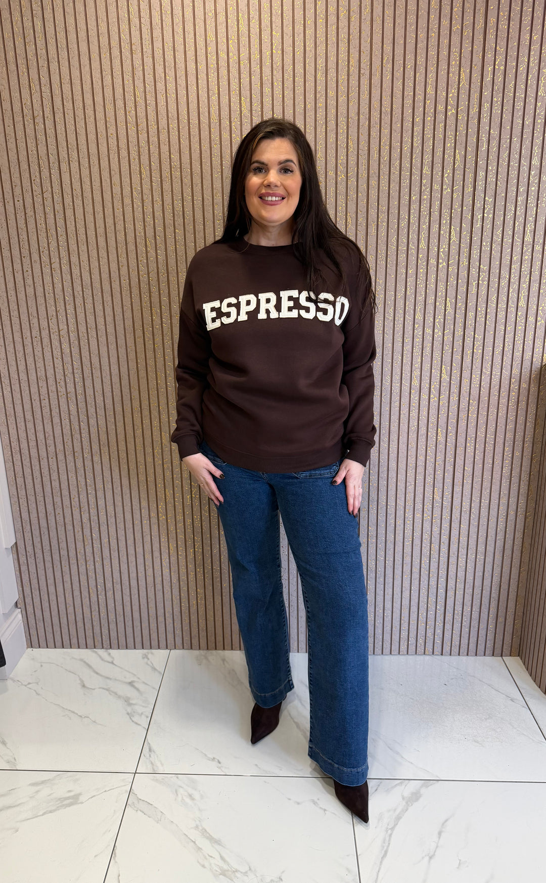 Espresso Chocolate &amp; Cream Sweater