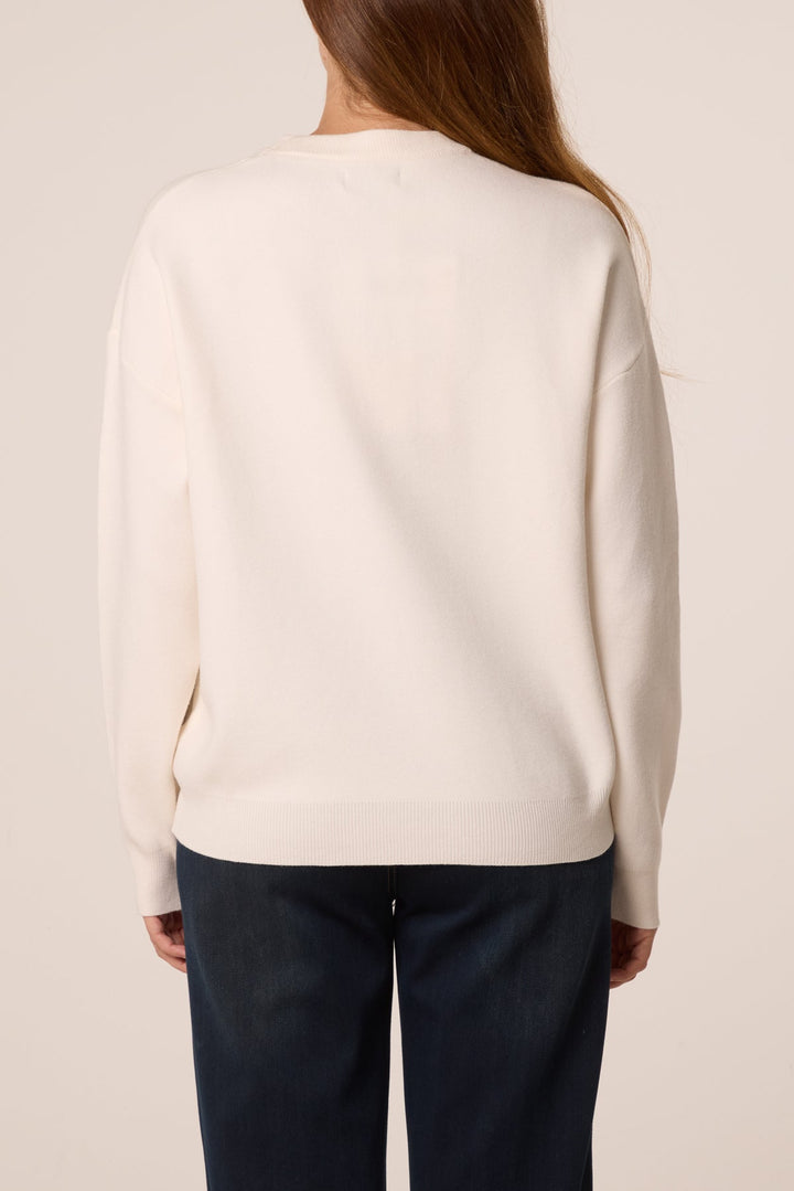 NEW YORK 1977 Cream Knit Jumper