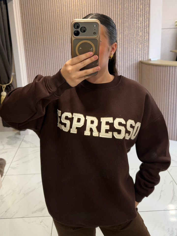 Espresso Chocolate &amp; Cream Sweater