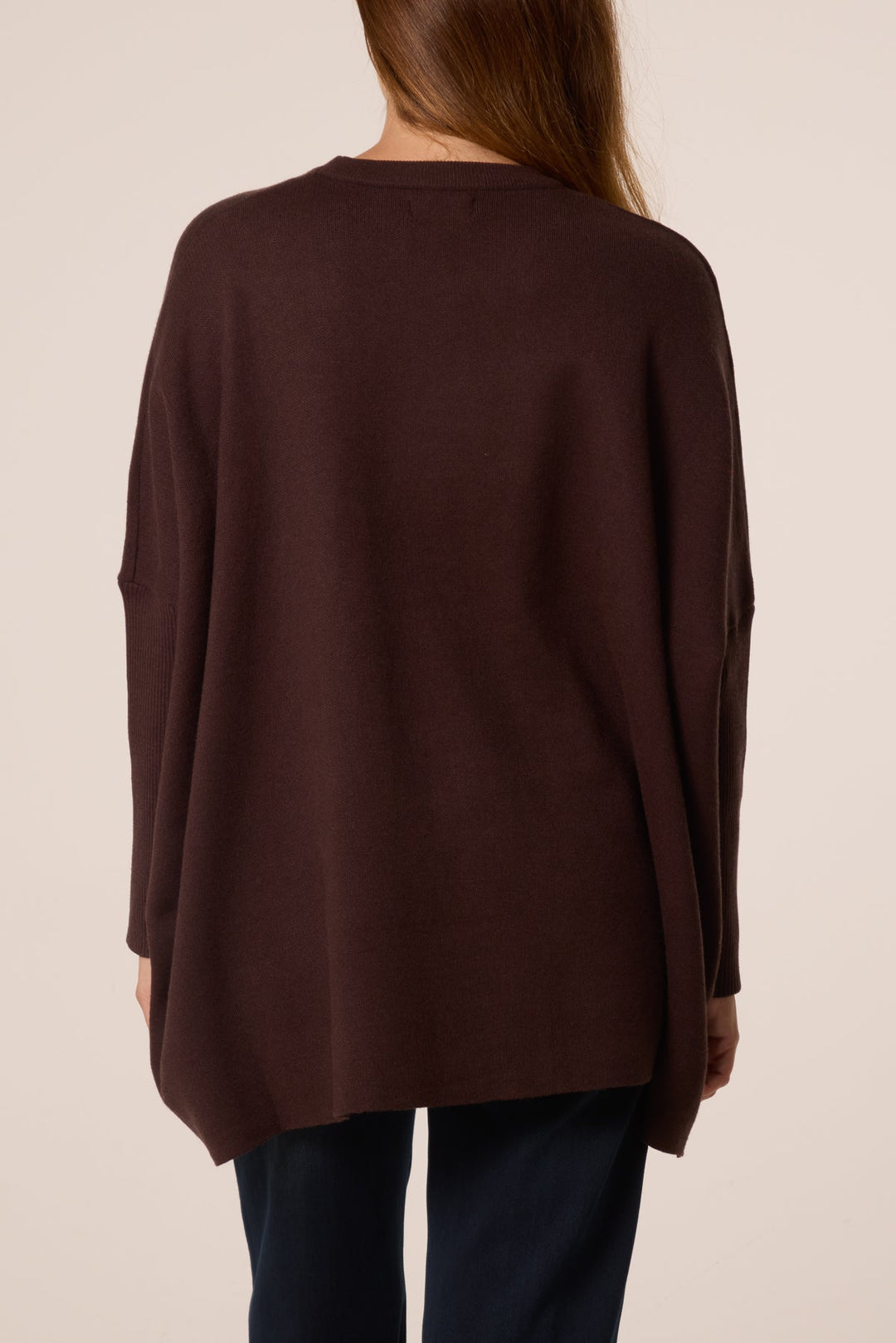 Blossom Brown PU Textured Pocket Jumper