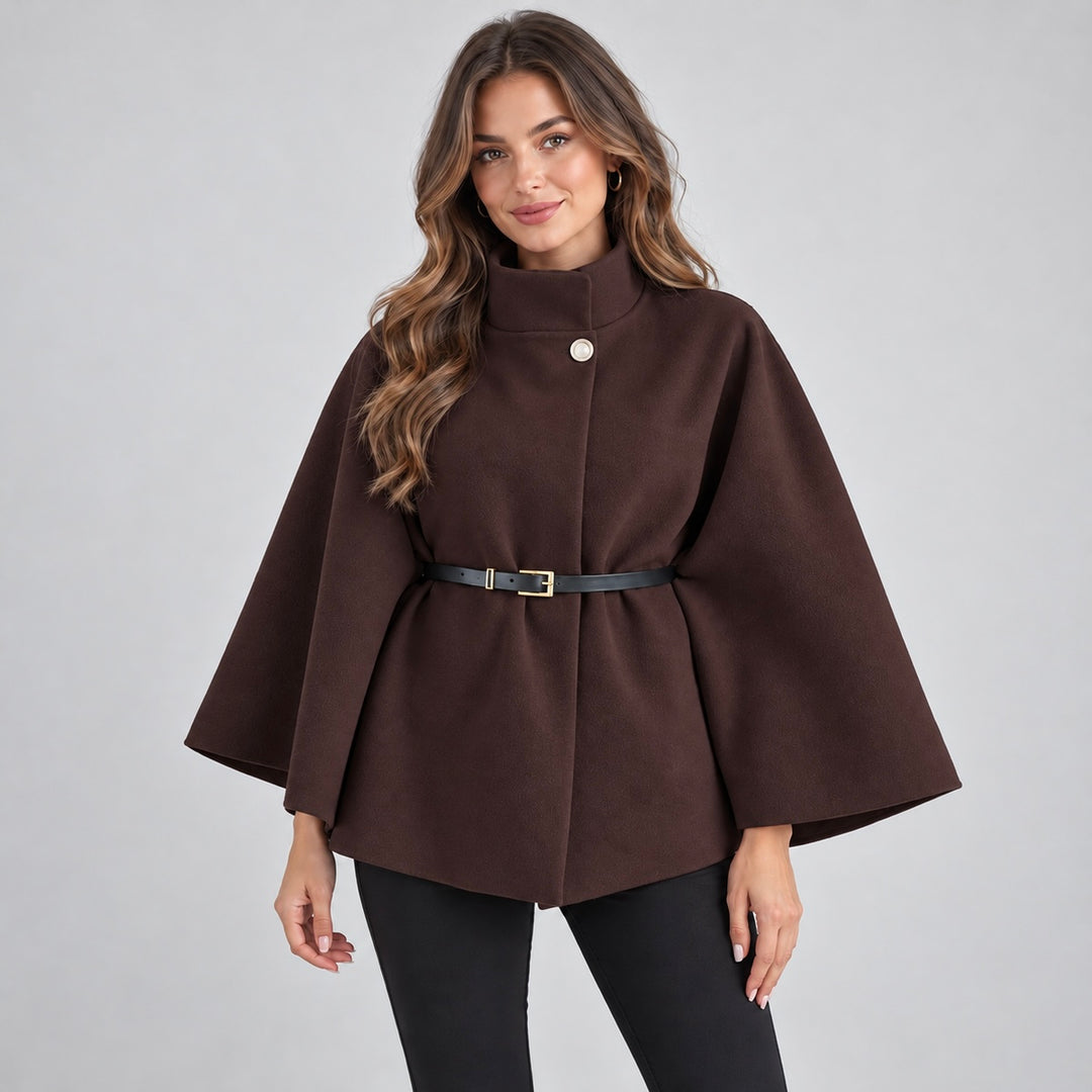 Dolce Chocolate Belted Cape