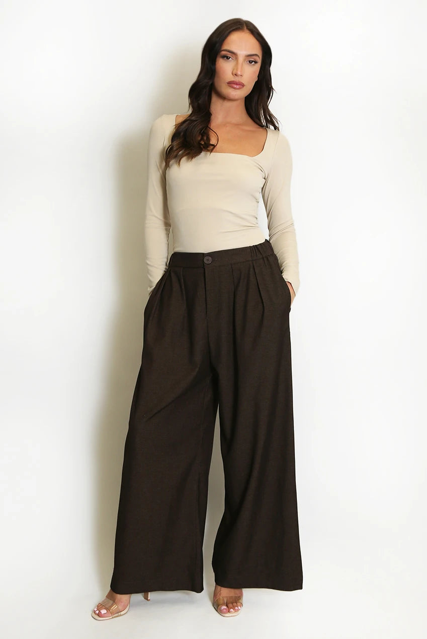 Zana Cream Slinky Double Layer Top