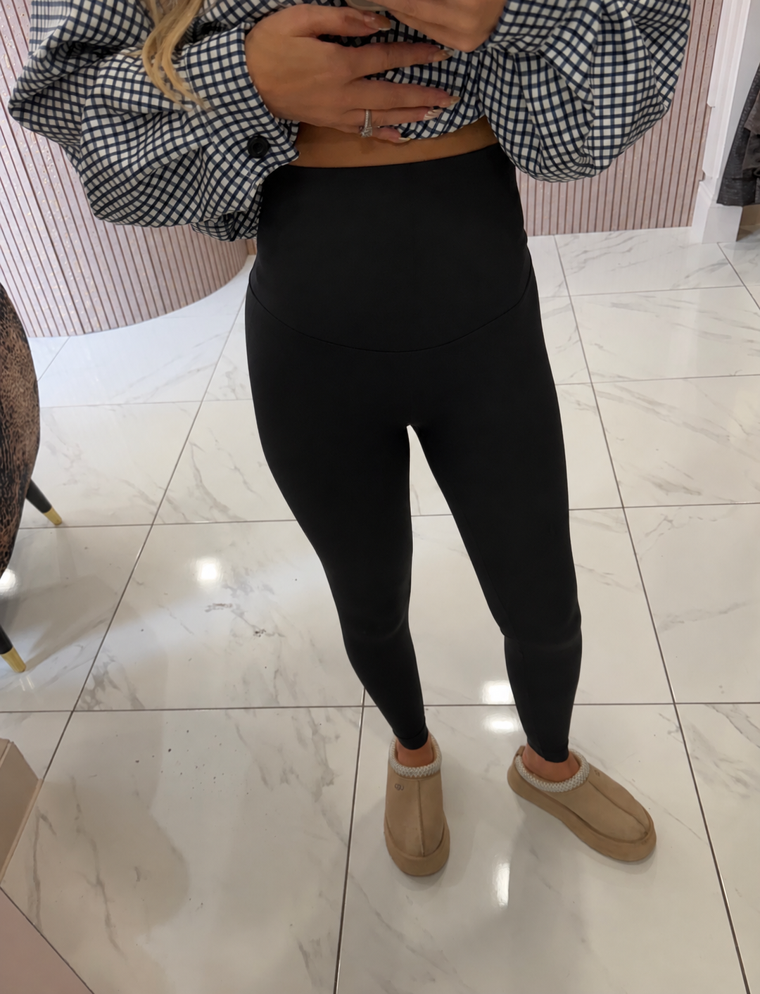 Kaci Black High Waist Leggings